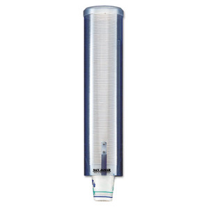 SAN C3260TBL Large Pull-Type Water Cup Dispenser, Translucent Blue