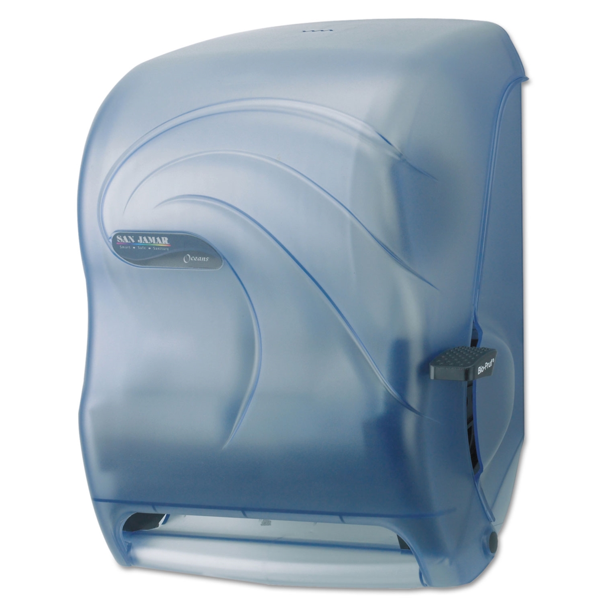 SAN T1190TBL 16.75 x 10 x 12 in. Lever Roll Towel Dispenser - Arctic Blue -  The Colman Group