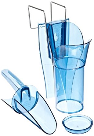 Saf-T-Scoop & Guardian System - Transparent Blue - 6-10 oz - Durable Polycarbonate