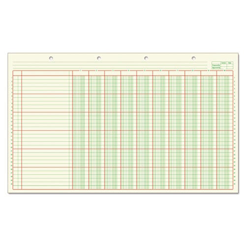 ACP148510 8.5 x 11 in. Columnar Analysis Pad, 10 Column Single Page Format, 50 Sheets & Pad