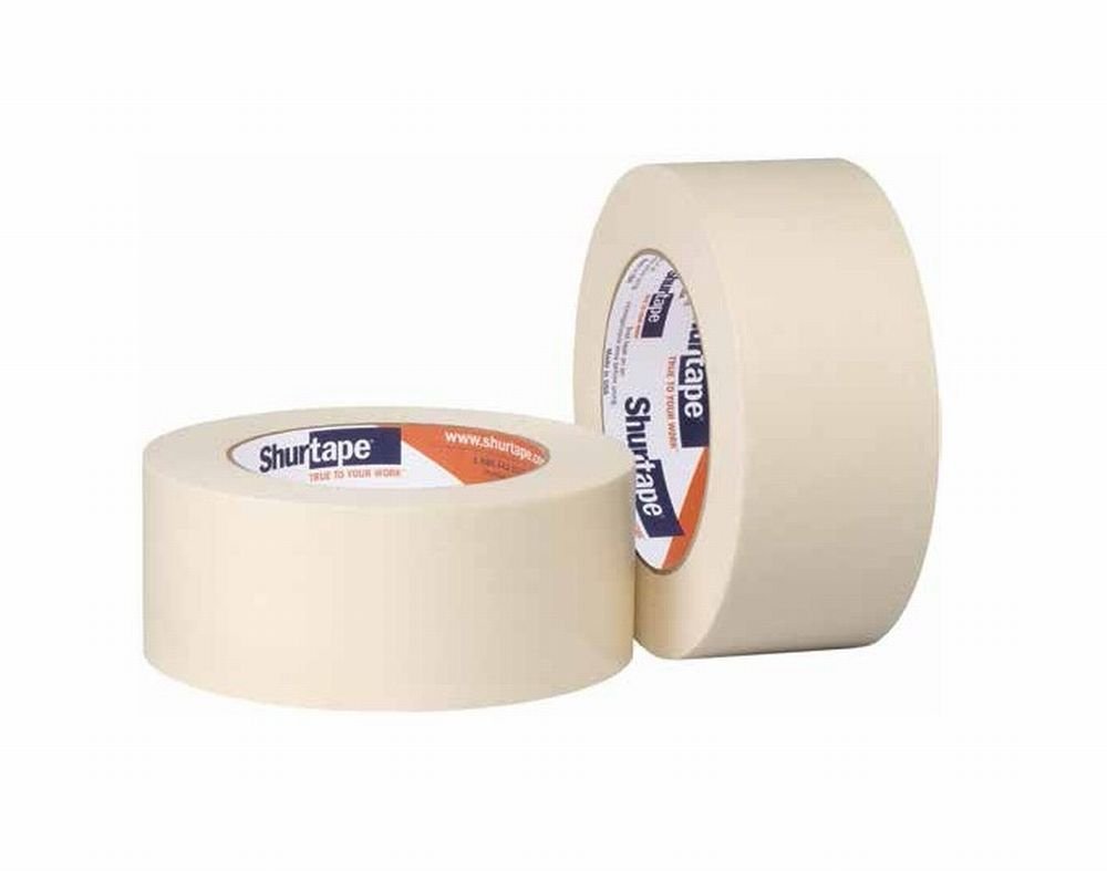 Utility Grade Masking Tape, 2 in X 60 yd, 5 mil, Natural, 24PK
