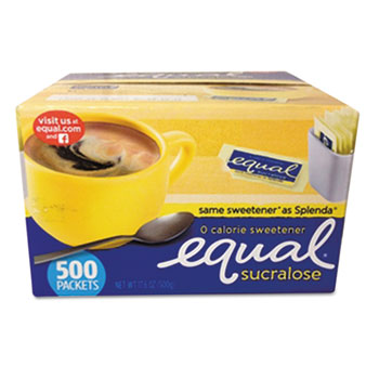 Picture of EQL 20008699 0.035 oz Zero Calorie Sweetener Packets - 500 per Box