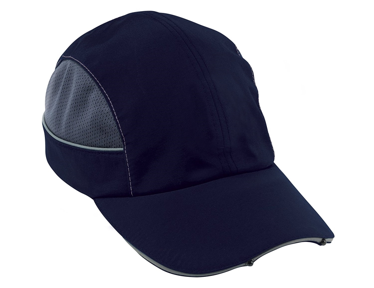 Corporation 23375 Skullerz Bump Cap with LED Lighting, Long Brim - Navy
