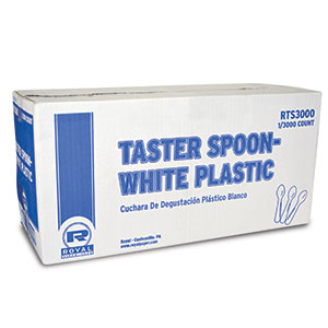Picture of Royal Paper Products RPP RTS3000 Taster Spoons - Polystyrene, White & 3000 per Case