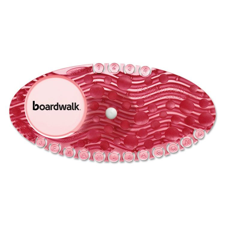 Picture of Boardwalk BWKCURVESAPCT Curve Air Freshener Spiced Apple, Red - 10 per Box, 6 Box per Case