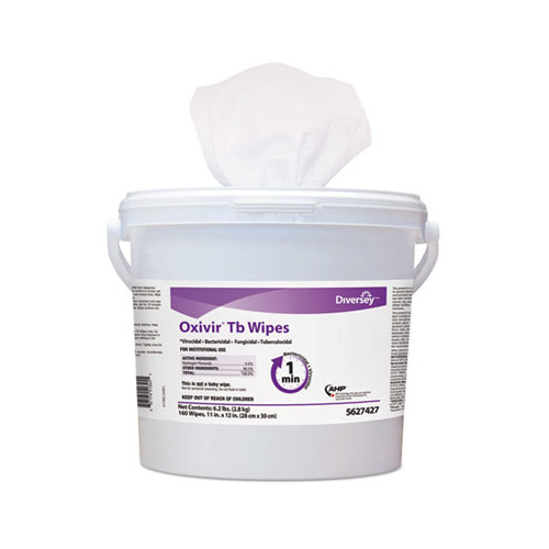 6 x 7 in. Oxivir Tb Disinfectant Wipes, 12 per Case - White