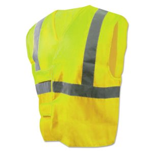 Picture of Boardwalk BWK00036 Class 2 Safety Vests - Lime Green & Silver&#44; Standard Size