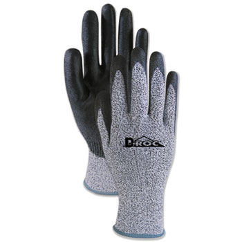Picture of Boardwalk BWK000298 Palm Coated HPPE Gloves - Salt & Pepper Black, Medium - 1 Dozen