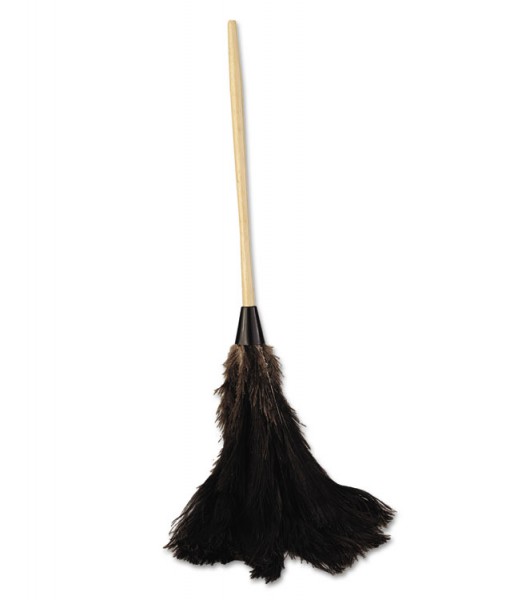 Picture of Boardwalk BWK28BK Professional Ostrich Feather Duster with 16 in. Wood Handle - Black