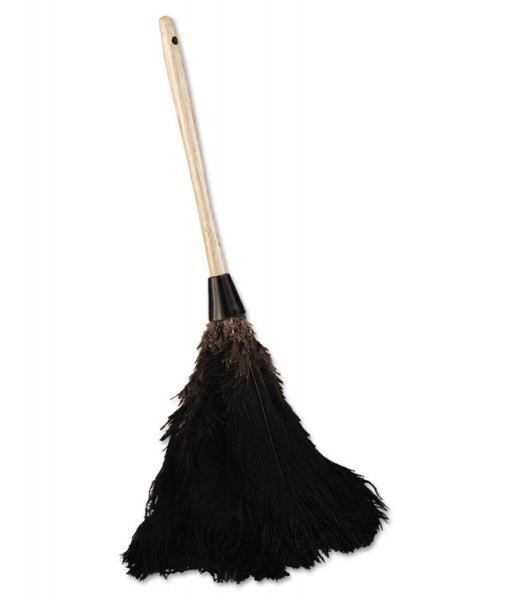 Picture of Boardwalk BWK20BK Professional Ostrich Feather Duster with 10 in. Wood Handle - Black