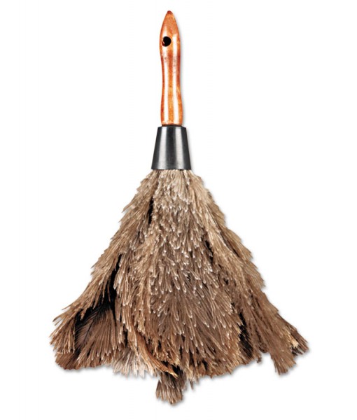 Picture of Boardwalk BWK12GY Professional Ostrich Feather Duster with 4 in. Wood Handle - Natural