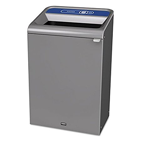 Picture of Rubbermaid Commercial Products 1961506 33 gal Configure Indoor Recycling Waste Receptacle&#44; Gray