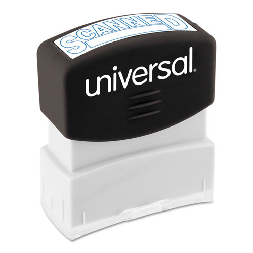 Picture of Universal Office Products UNV10157 Message Stamp&#44; Scanned & Pre-Inked One Color - Blue