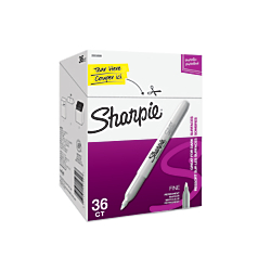 Sanford  Metallic Permanent Markers - Office Pack Fine, Metallic Silver - 36 Per Pack