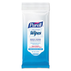 7 x 6 in. Hand Sanitizing Wipes Fresh Scent - 20 Per Pack, 28 per Case -  Go-Jo Industries, GO855394