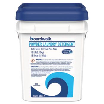 Picture of Boardwalk BWK340LP Laundry Detergent Powder  Crisp Clean Scent  18 lb Pail