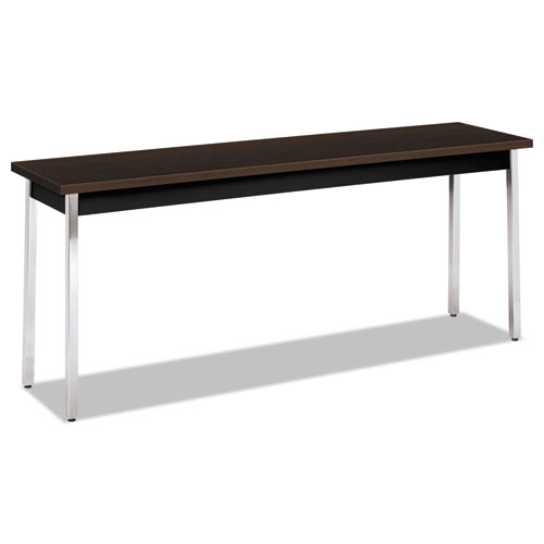 Picture of HON HONUTM1872MOPCH 72 x 18 x 29 in. Rectangular Utility Table&#44; Mocha & Black