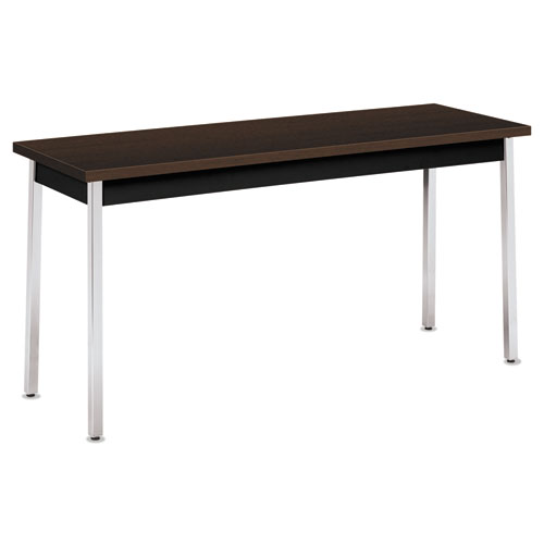 Picture of HON HONUTM2060MOPCH 60 x 20 x 29 in. Rectangular Utility Table&#44; Mocha & Black