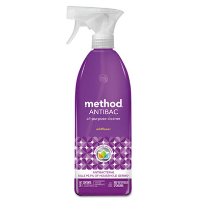Method Products 01454EA 28 oz Spray Bottle Antibac All-Purpose Cleaner, Wildflower -  Method Home