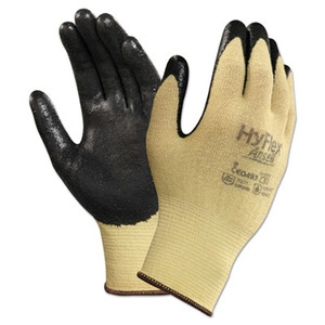 Picture of Ansell 103336 Hyflex CR Gloves&#44; Size 7 - Yellow & Black - 24 Per Pack