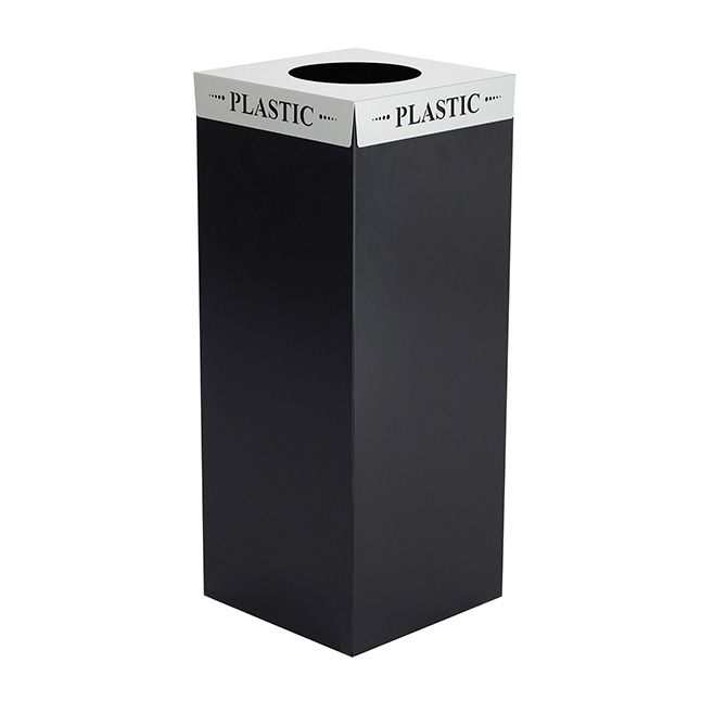 2990PC Square - Fecta Plastic Lid, Silver