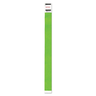 Picture of Advantus 91122 9.6 x 0.6 in. Crowd Management Wristband&#44; Sequential Numbers - Neon Green&#44; 500 Per Pack