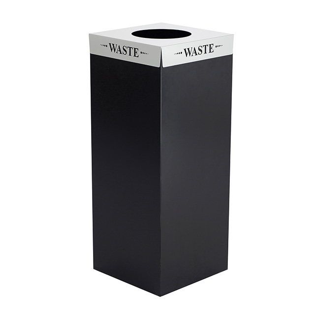 2990WA Square-Fecta Waste Lid, Silver