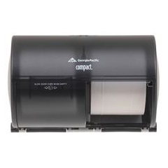 Georgia Pacific GPC56784A Side-by-Side Bath Tissue Dispenser - Black