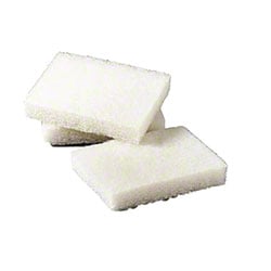 3M 9030 (367784) Scotch-Brite Light Duty Scour Pad - 5 x 3 1/2, White, Nonscratch, Hand sized, Case of 1600