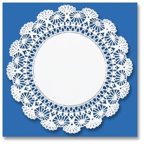Picture of HFM 500233 4 in. Cambridge Round Lace Doilies, White