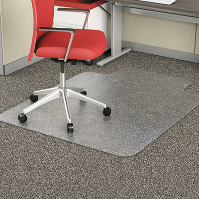 Picture of Alera ALEMAT3648CFPL 36 x 48 in. Studded Chair Mat for Flat Pile Carpet with Lip&#44; Clear