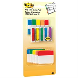 Picture of 3M 686XLP Flags & Tabs Combo Pack&#44; Assorted Primary Colors - Pack of 230