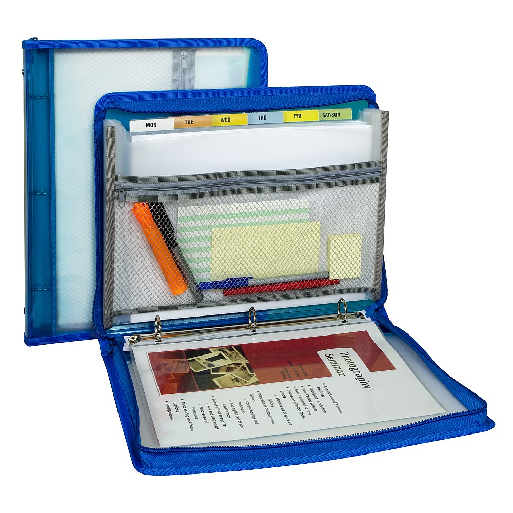 Zippered Binder with Expanding File