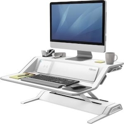 Picture of Fellowes FEL8080301 Workstation, Sit-Stand, Cap & 22 Height Positions, Black
