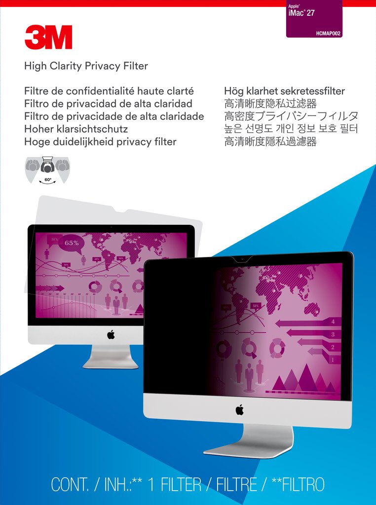 Picture of 3M MMMHCMAP002 High Clarity Privacy Filter for 27 in. iMac
