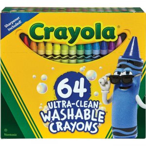 Picture of Binney & Smith & Crayola CYO523287 64 Count Ultra Clean Washable Crayons&#44; Assorted