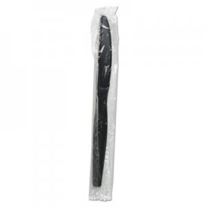 Picture of Boardwalk BWKKNIHWPSBIW Heavyweight Wrapped Polystyrene Cutlery Knife&#44; Black