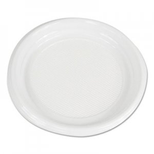 Picture of Boardwalk BWKPLTHIPS9WH 9 in. Hi Impact Plastic Dinnerware Plate, White