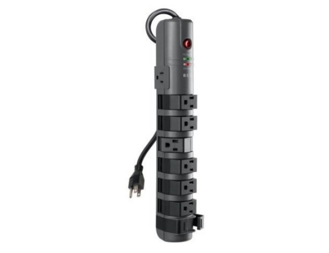 8 Outlet Pivot Plug Surpro 6ft Cord