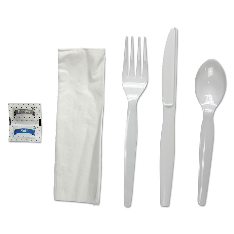 Picture of Boardwalk FKTNSHWPSWH 6 Piece Cutlery Kit&#44; White
