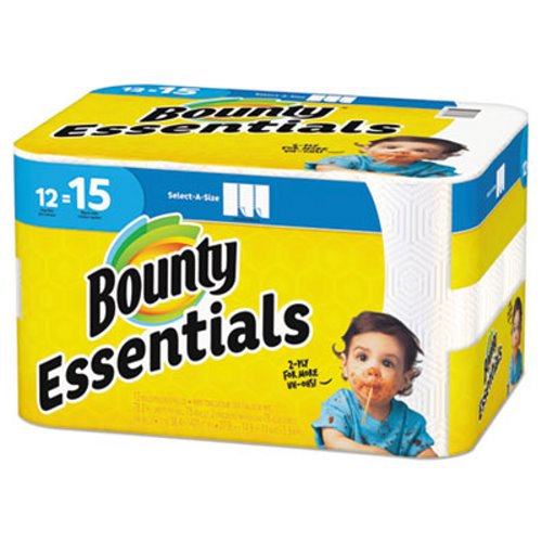 Picture of Procter & Gamble PGC75720 Bounty Essentials Select Size Paper Towels&#44; White - Pack of 12