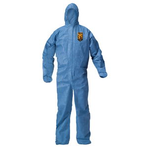 Kimberly Clark 58515 Denim Blue A20 Coveralls with Hood, Elastic Wrist & Ankles, 2XL - Pack of 24 -  Kimberly-Clark Professional