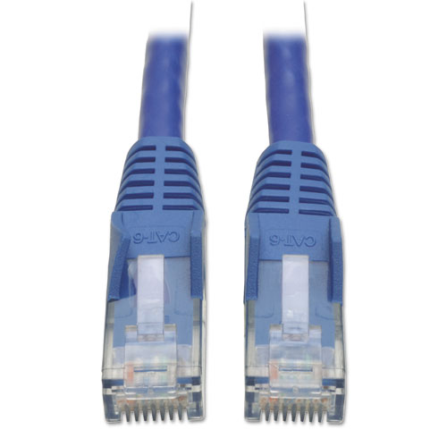 Tripp Lite N201001BL 1 ft. CAT6 Snagless Molded Patch Cable, Blue