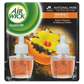 Picture of Air Wick 85175CT 0.67 oz Scented Oil Twin Refill&#44; Hawaiian Tropical Sunset Bottle