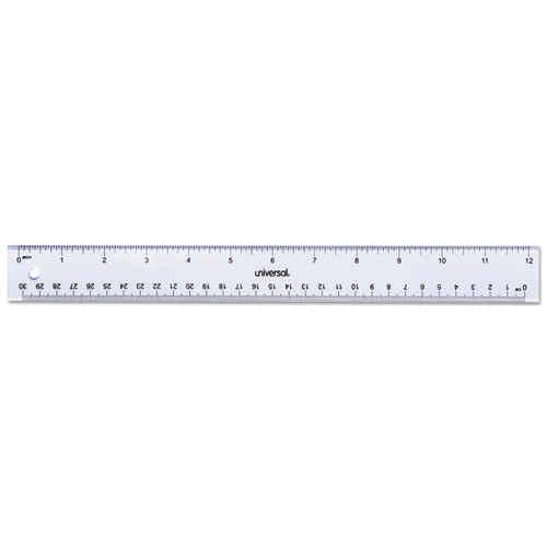 Picture of Universal Office Products 59022 12 in. Acrylic Plastic Ruler&#44; Clear