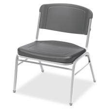 64127 Rough N Ready Series Big & Tall Stackable Chair - Charcoal & Silver, 4 Per Case