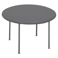 65267 29 x 60 in.Indestructible Too Tables 1200 Series Resin Folding Table, Charcoal