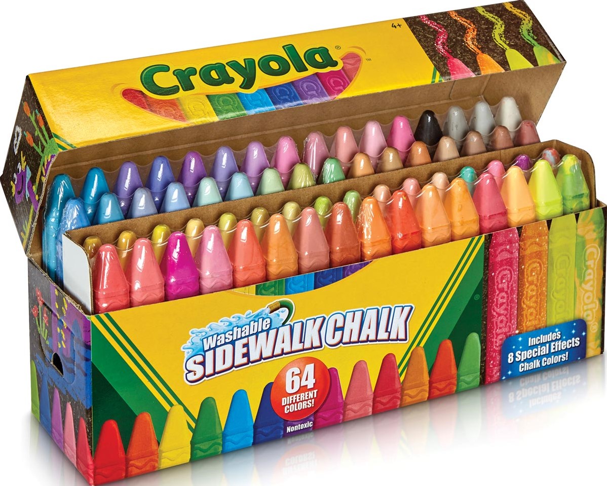 Picture of Crayola 512064 Ultra Washable Chalk&#44; 64 Count