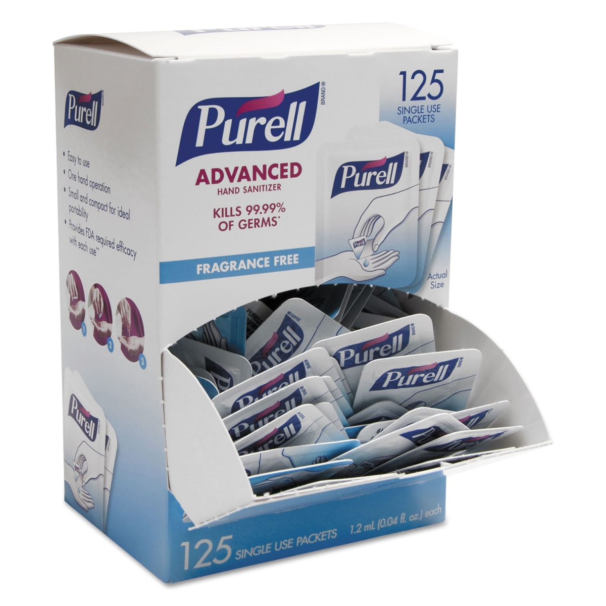 962012125 Purell Advanced Hand Sanitizer Single Use -  Go-Jo Industries