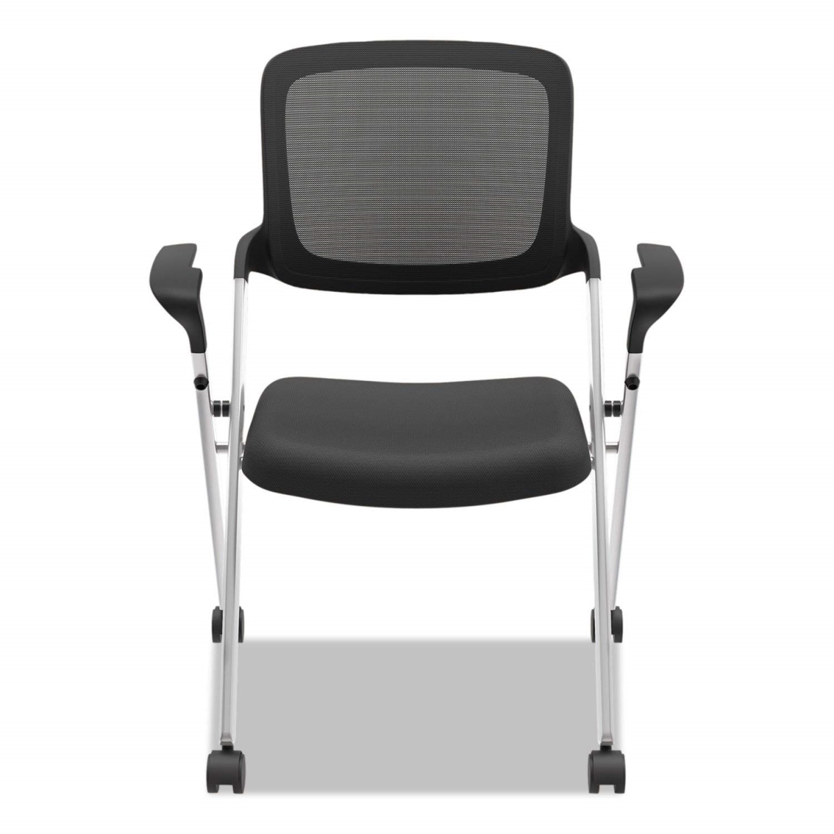 Picture of Basyx VL314SLVR Nesting & Stacking Fixed Arms Chair - Silver